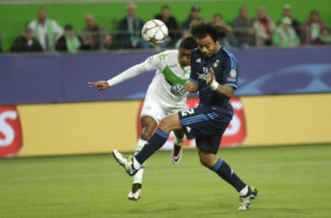 Marcelo Vieira wears Adidas X16+ Purechaos football boots - What football boots does the Real Madrid team wear