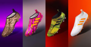 Adidas Glitch football boots (4 of the colourways)