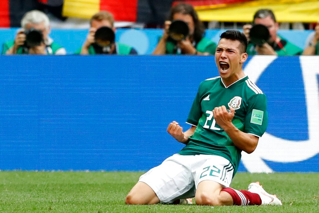 Holders Germany are defeated 1-0 against underdogs Mexico