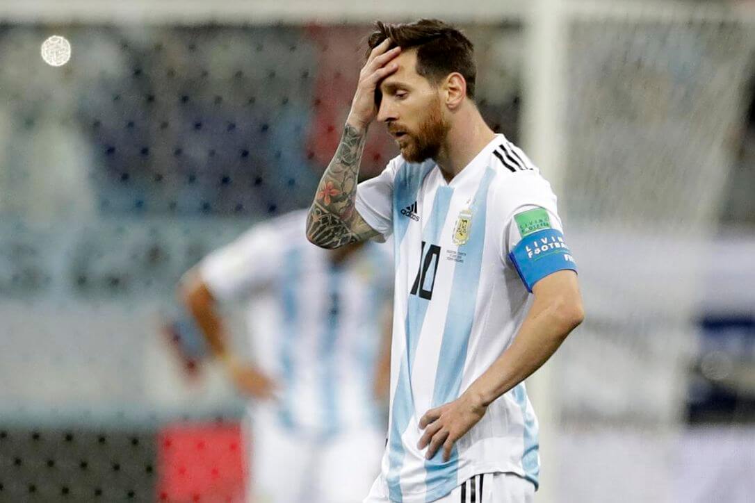 Missing Messi going home as Argentina get battered?