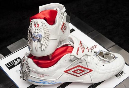 John Terry's Umbro Specialis football boots are almost the most expensive pair in the world