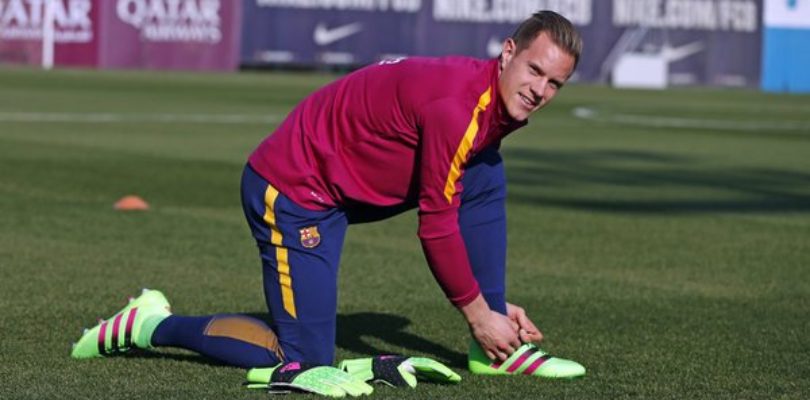 Marc-Andre Ter Stegen wears Adidas 16.1 PrimeKnit football boots - Which football boots does the Barcelona team wear