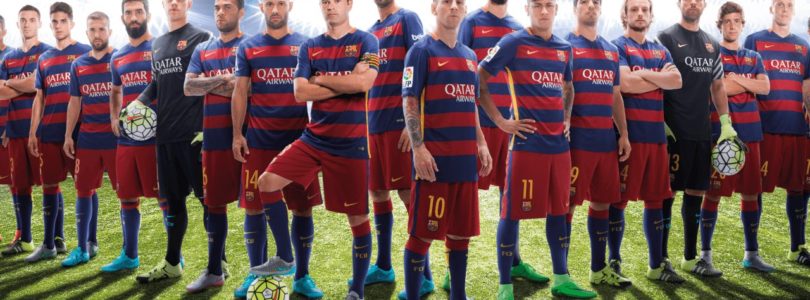 What football boots does the Barcelona team wear