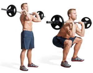 Squat - best gym exercises for footballers