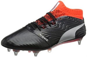 black silver and red Puma One football boots - alternative to Nike anti-clog