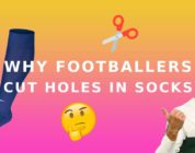 Why do footballers cut holes in socks